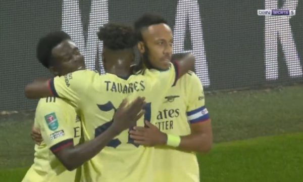 Arsenali në epërsi, shënon Aubameyang