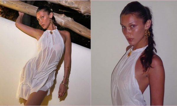Bella Hadid pozon e veshur me fustan transparent, vërshojnë komentet