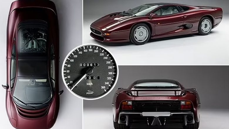 Pavarësisht se qëndroi për 28 vite në garazh, Jaguar XJ 220 shitet për 460.000 funte – ka vetëm 613 kilometra të kaluara