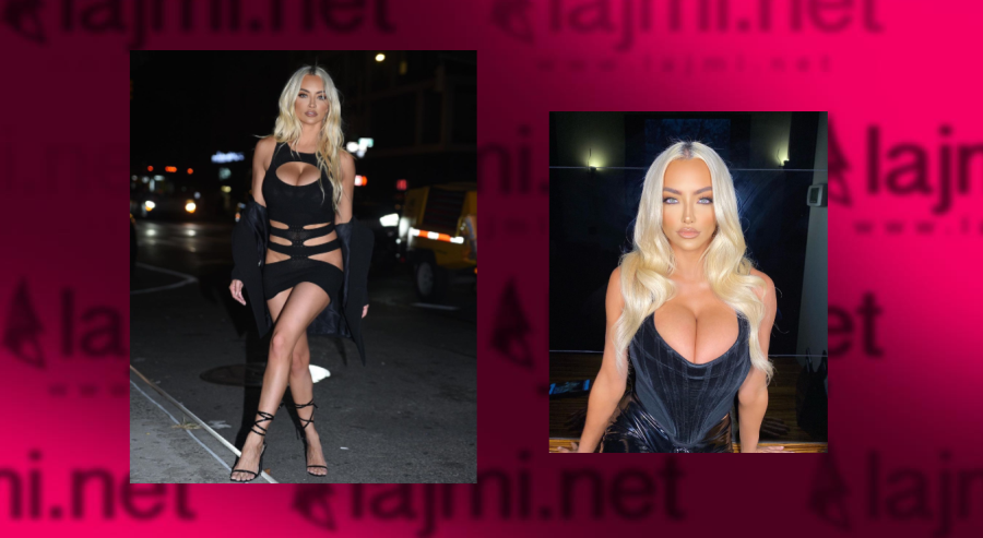 Me fustan të hapur tek pjesa intime Lindsey Pelas shfaqet joshëse rrugëve të New Yorkut