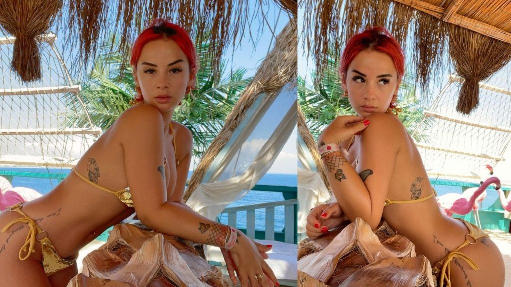Rina Balaj tregon numrin e tatuazheve në pozat e reja në bikini