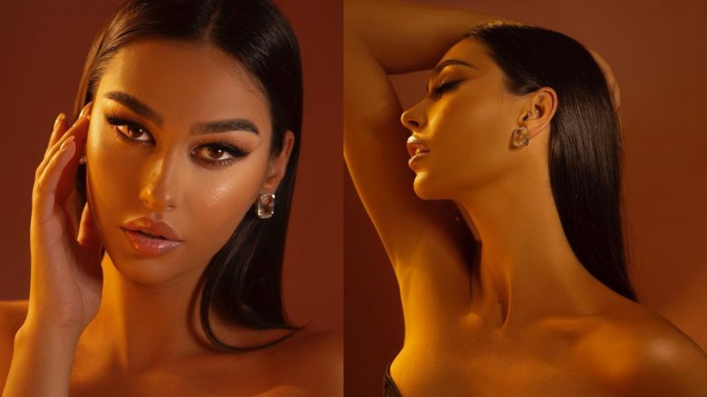 Adrola Dushi paraqitet sensuale me dekoltenë e hapur