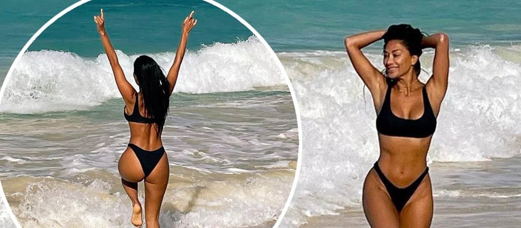 Nicole Scherzinger ‘ngrit’ temperaturat teksa ekspozon fizikun e saj të jashtëzakonshëm