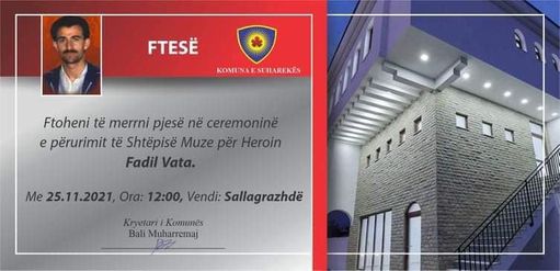 Nesër në Suharekë përurohet shtëpia muze e heroit Fadil Vata