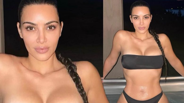 Kim Kardashian tregon linjat tërheqëse në bikini