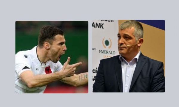 Lorik Cana i reagon Andin Lokajt
