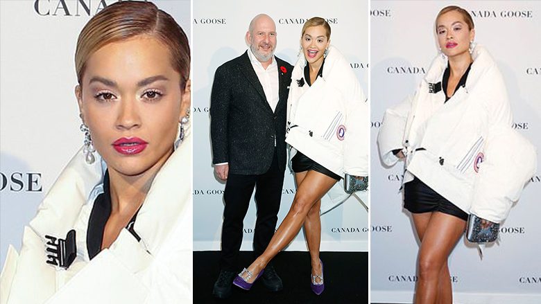 Rita Ora merr vëmendjen me xhaketën interesante në eventin e modës të “Canada Goose”