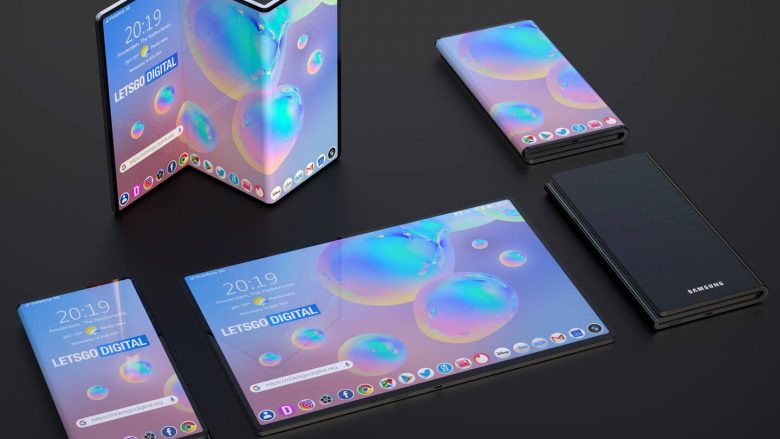 Samsung po e ‘imagjinon’ një telefon që paloset tri herë