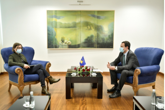 Kryeministri Kurti takohet me Drejtoreshën e Zyrës Rajonale të UNDP për Evropë