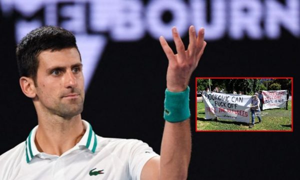 Protestuesit australianë: Djokovic vafsh në djall, ju s’jeni i mirëseardhur, refugjatët janë