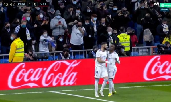 Real Madridi kalon në epërsi ndaj Valencias