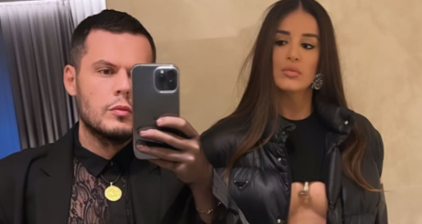 Valdrin Sahiti dhe bashkëshortja e tij marrin vëmendje me stilin e veshjes