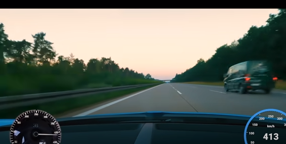 Çmenduri gjermane, vozit në autostradë me 417 km/h