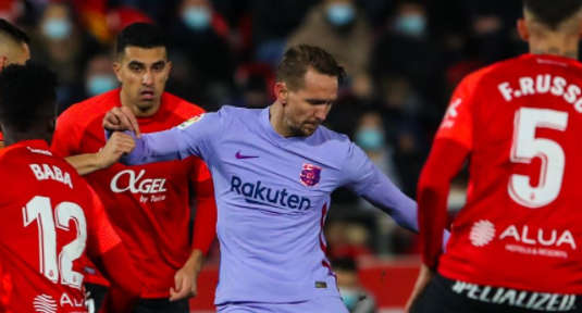 Mallorca – Barcelona, gol në fund të pjesës së parë