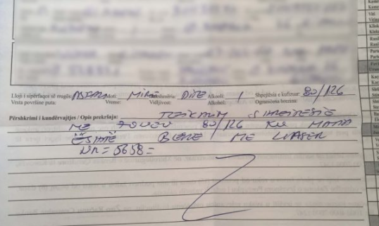 Shoferi kosovar gjobitet me 150 euro dhe 2 pikë negative, voziti 126 km/h