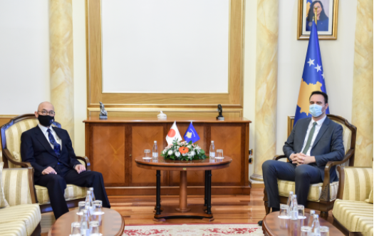 Glauk Konjufca priti në takim diplomatin japonez, Keisuke Yamanaka