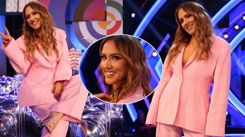 Arbana Osmani shkëlqen në gjysmë finalen e Big Brother VIP, duket e mahnitshme në kostumin rozë