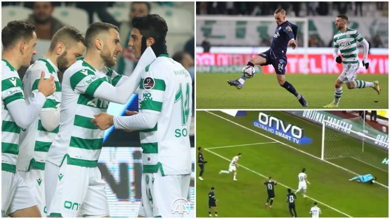 Tetë gola, katër shqiptarë në fushë – Sokol Cikalleshi me një gol në minutën e 100-të shmang humbjen e Konyasporit