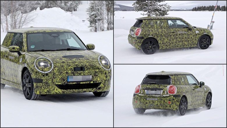 Një prototip i Mini Electric të ri është parë duke iu nënshtruar testeve dimërore