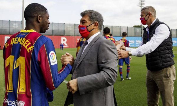 Laporta beson se Dembele do ta mendojë qëndrimin në Barcelonë