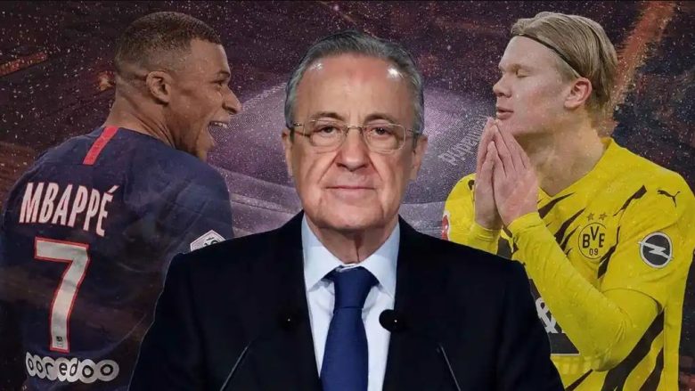 Mbappe paralajmëron presidentin e Real Madridit, Florentino Perez – Shkak bëhet Haalandi
