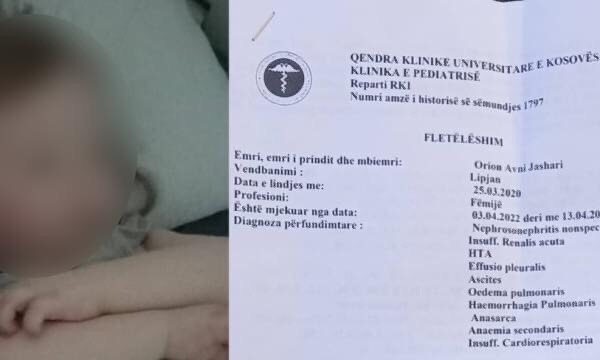Kërkohet ndihmë financiare për dy vjeçarin nga Lipjani për shërim jashtë vendit