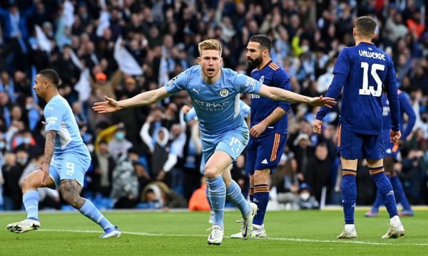Man City 4:3 Real Madrid, Kevin De Bruyne vlerësohet me notën më të lartë