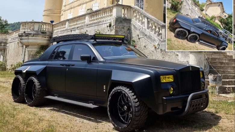 Rolls-Royce Phantom me gjashtë rrota, e ulëse me lëkurë krokodili – prodhuesi i saj i kërkon për të 5 milionë euro