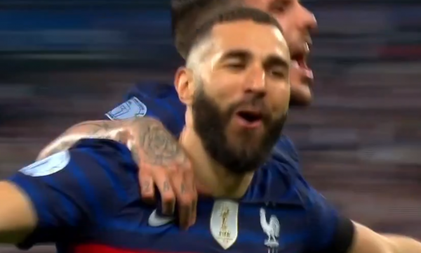 Benzema shënon gol të bukur, Franca në epërsi ndaj Danimarkës