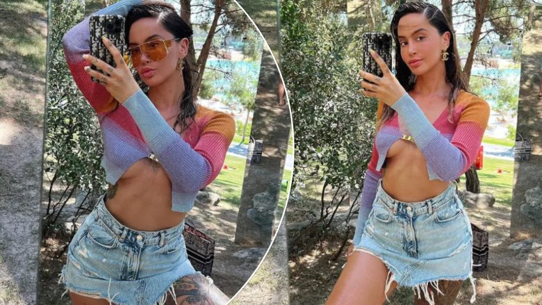 Dafina Zeqiri sjell imazhe të reja nga pushimet teksa shfaqet joshëse në të shkurtra