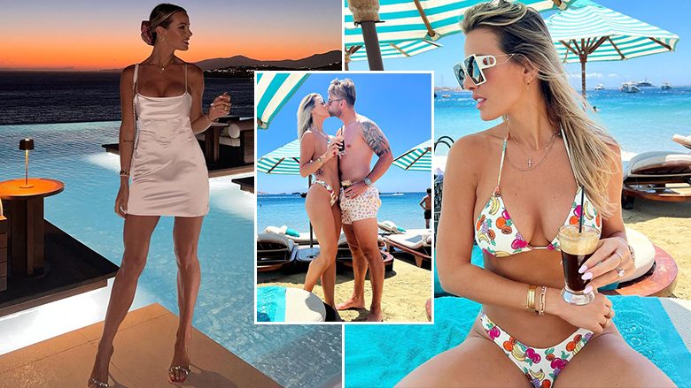 Afërdita Dreshaj publikon fotografi provokuese në bikini nga pushimet me bashkëshortin në Mykonos