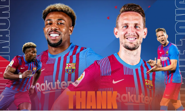 Barcelona konfirmon largimet e Adama Traores dhe Luuk de Jongut