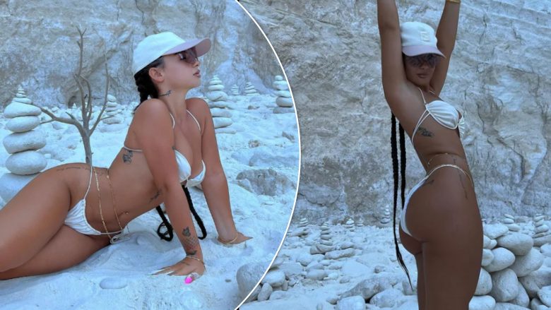 Rina Balaj vjen në poza joshëse dhe provokuese në bikini nga pushimet në Greqi