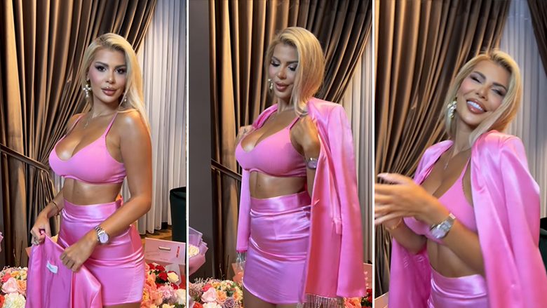 Luana Vjollca duket atraktive si një ‘barbie’ në ditëlindjen e saj të 31-të