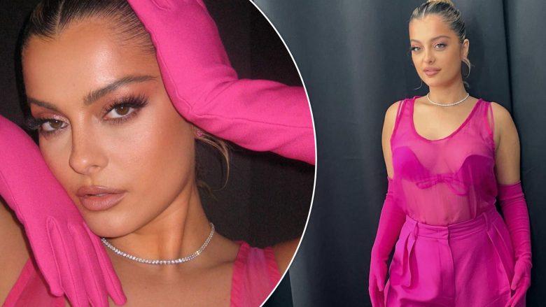 Bebe Rexha shkëlqen në paraqitjen e radhës e veshur e tëra në rozë