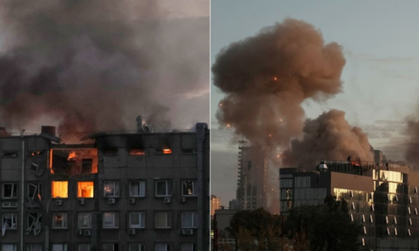 Tym i zi, pamje të rënda nga Kievi që u zgjua nga bombardimet