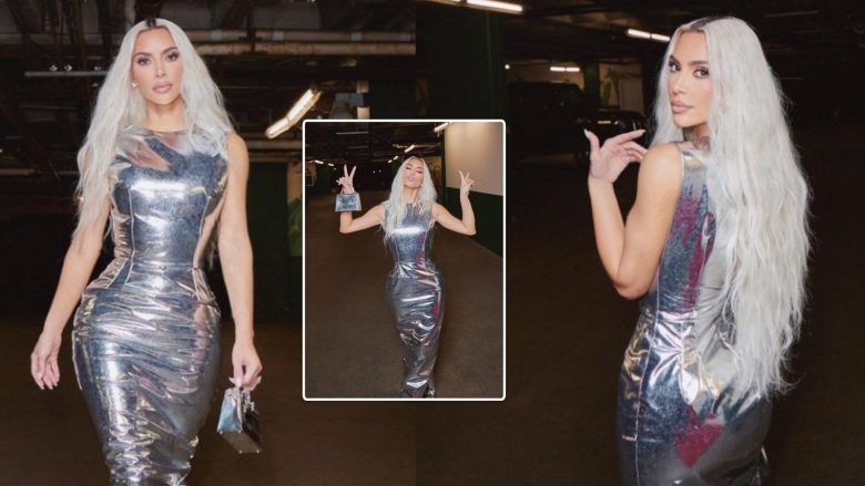 Kim Kardashian tregon linjat e përsosura të trupit në imazhet e realizuara në një parking