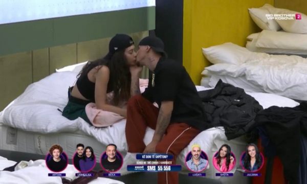 Ndodh puthja e parë në Big Brother, Getinjo e puthë Vivien në buzë