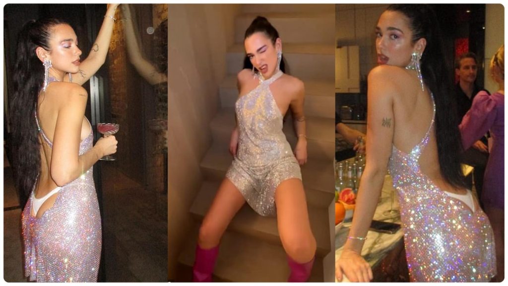Dua Lipa merr vëmendje me fustanin transparent, ekspozon të brendshmet – FOTO