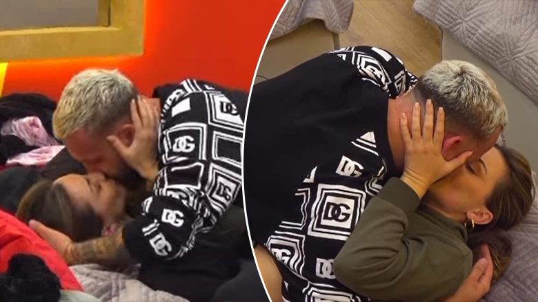 Të shtrirë në shtrat, Kiara dhe Luizi nuk ndalen teksa shijojnë një puthje plot afsh