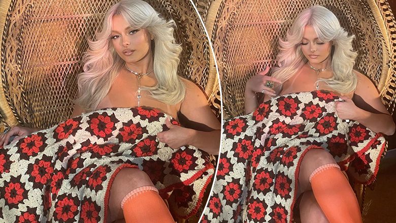 E fshehur vetëm pas një mbulese, Bebe Rexha nxit imagjinatën e fansave me imazhet e saj të fundit