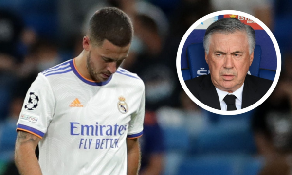 Hazard flet për situatën te Real Madridi: Nuk flas me Ancelottin, por dua të vazhdojë qëndrimin këtu