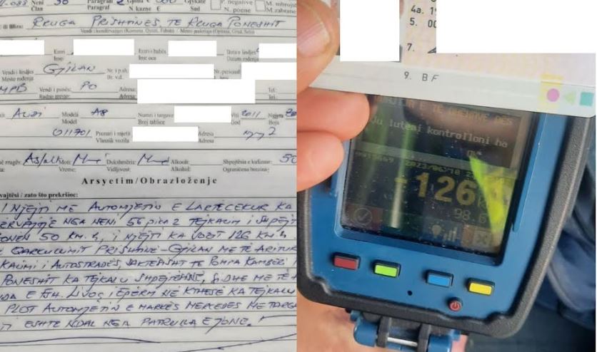 Tejkaloi shpejtësinë, dënohet me 300 euro qytetari në Gjilan