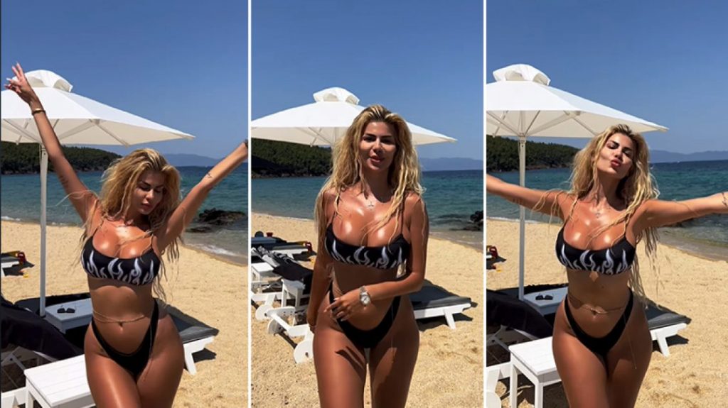 Me një video ‘të zjarrtë’ nga plazhi, Luana Vjollca vë në pah linjat atraktive të trupit