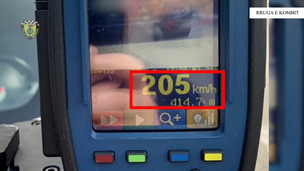 Për dy javë, në Shqipëri u gjobitën 135 kosovarë, vozitën nga 150 deri në 205 kilometra në orë