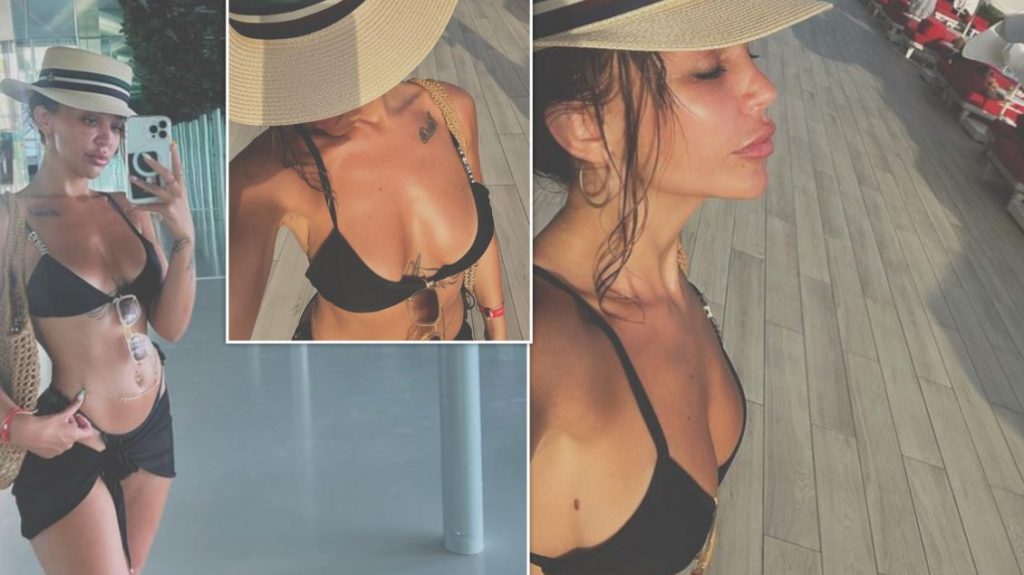 Ana Kabashi mahnit me linjat trupore në bikini