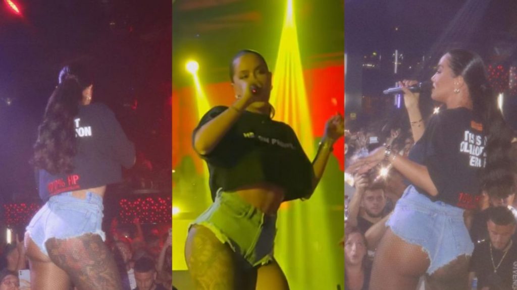 Dafina Zeqiri vë në pah të pasmet në imazhet nga performanca e fundit