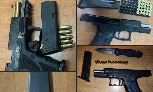 Policia sekuestron 4 armë zjarri dhe 3 thika në rajonin e Prishtinës