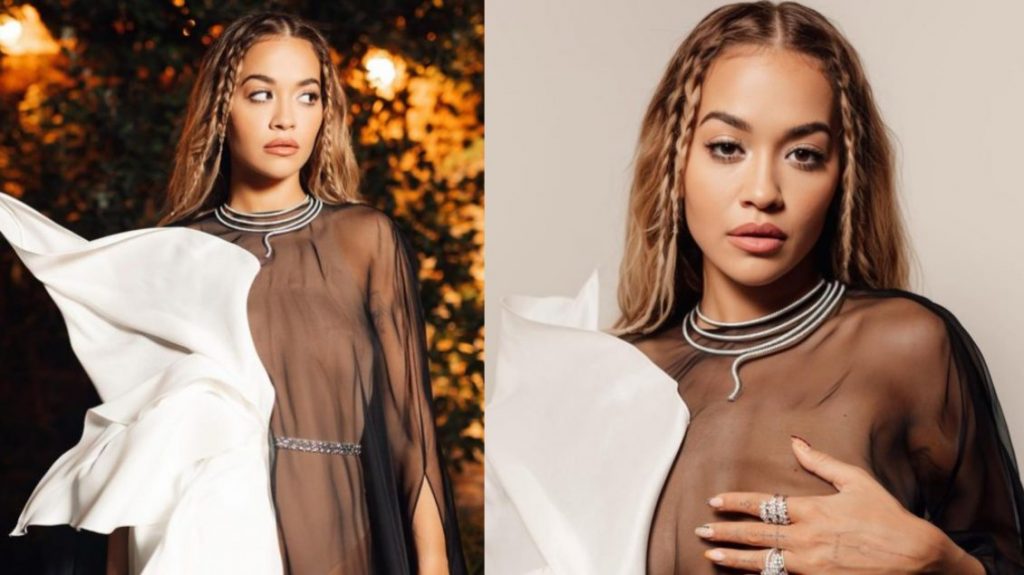 Rita Ora shkëlqen në imazhet e reja me veshjen transparente në eventin amfAR