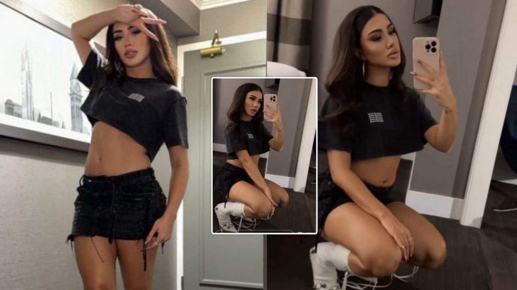 Melinda Ademi provokon me dukjen atraktive në performancën e radhës